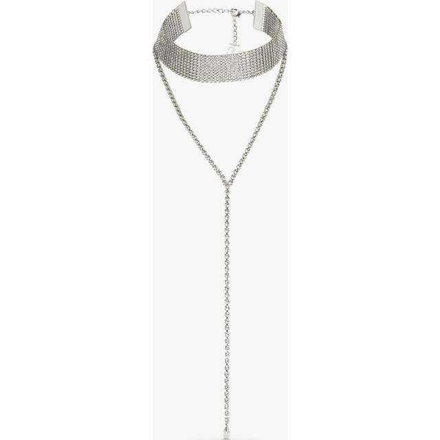 Saeda Necklace - Silver/Crystal - One Size