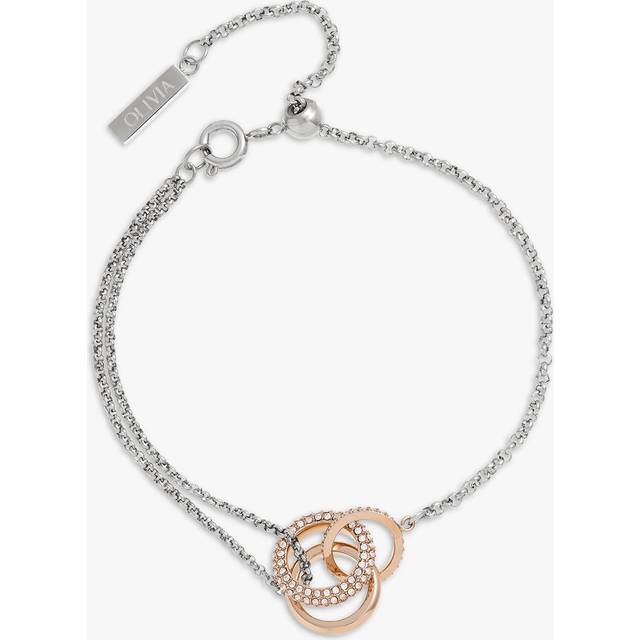 Olivia Burton Two-Tone Crystal Interlink Bracelet