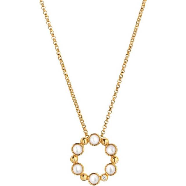 HD X JJ Calm Mother of Pearl Circle Necklace DP905