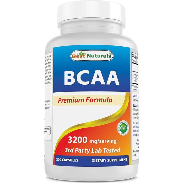 BCAA Branch Chain Amino Acid 3200mg per serving 200 Capsules  Pharmaceutical Grade  100 Pure Instantized Formula  PrePost Workout Bodybuilding
