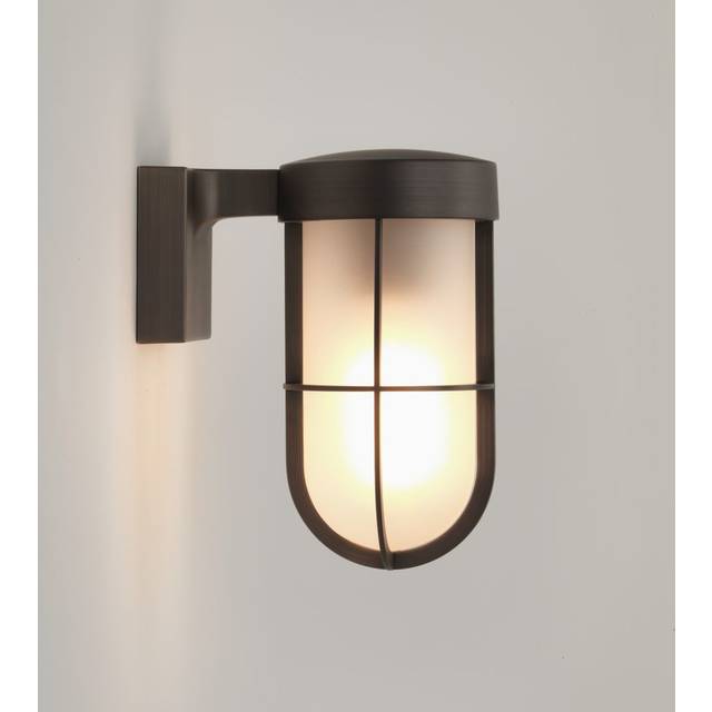 Astro Cabin Wall Frosted Bronze Wall Light