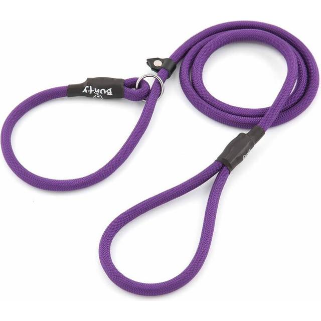 (Purple, Large - 10mm) Nylon Slip Rope Dog Puppy Lead Leash Anti Pull