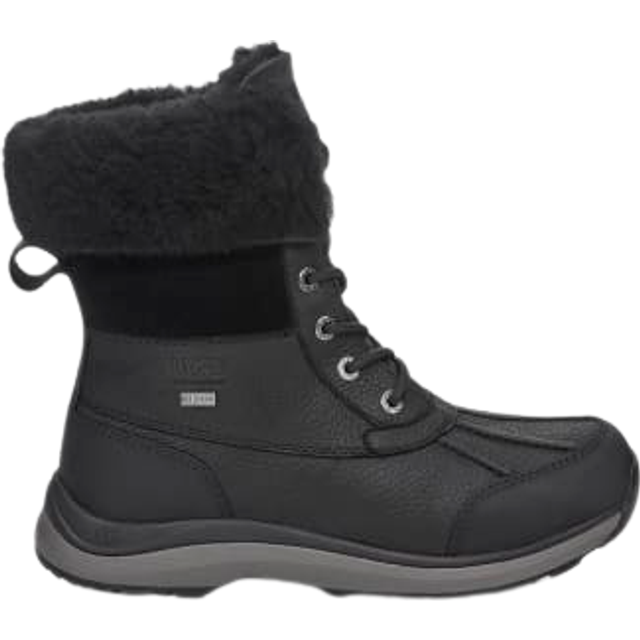 Ugg Ugg Adirondack III Waterproof Suede Sheepskin Women's Winter Boots - Black Black - UK 6.5