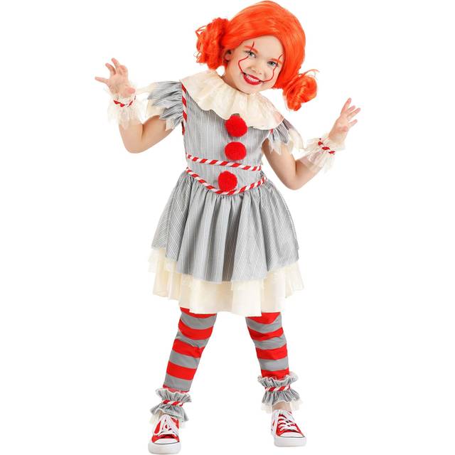Killer Clown Cutie Toddler Costume - Brown&#47;Gray&#47;Red (4T)