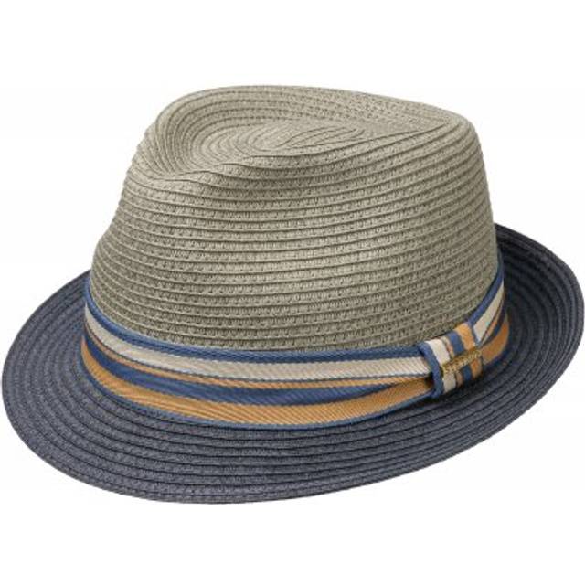 Stetson - Grön straw Hatt - Toyo Olive/Blue Trilby @ Hatstore