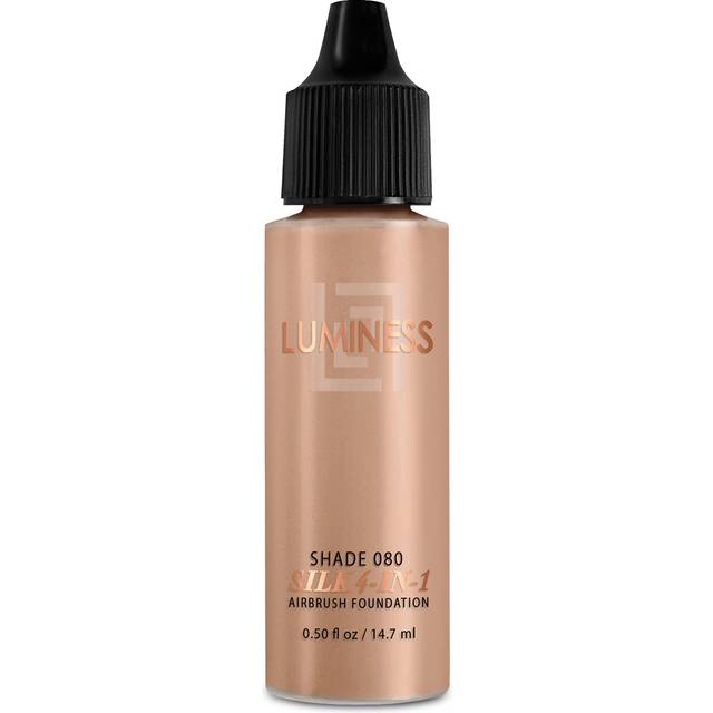 Luminess Air Silk 4-In-1 Airbrush Foundation- Foundation  Shade 080 (.5 Fl Oz) - Sheer to Medium Coverage - Anti-Aging Formula Hydrates and