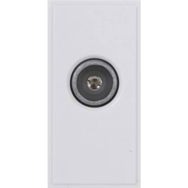 Triax Single IEC Female Euro Insert Module White Faceplate 304250