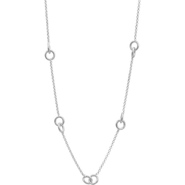Silpada 'Links of Destiny Chain' Necklace in Sterling Silver, 16" + 1.5" - White