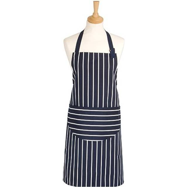 Rushbrookes Navy Blue Butchers Stripe Apron
