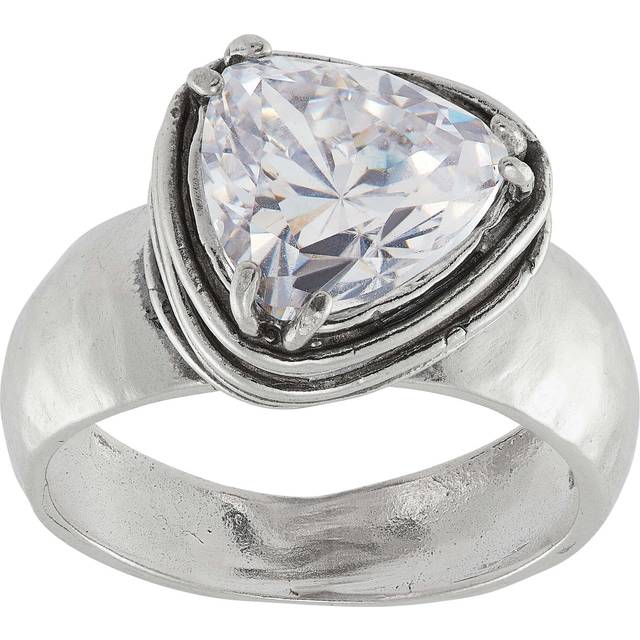 Silpada 'Feel Like A Trillion' Sterling Silver Cubic Zirconia Ring, Size 8 - White