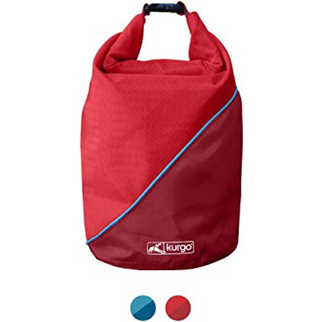 Kibble Carrier, Dog Food Travel Container, Keeps Food Fresh, PVC Free, 2.2 kg Capacity, Chili Red