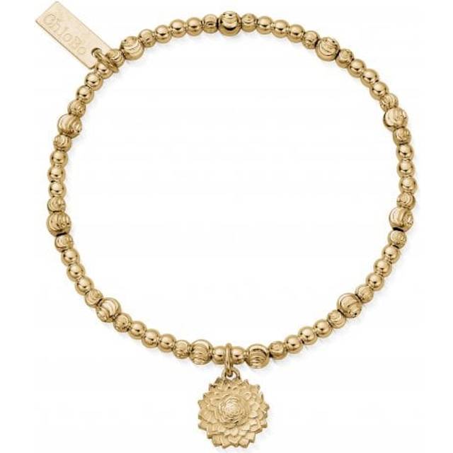 Gold Cute Sparkle Sunflower Bracelet GBCS3201