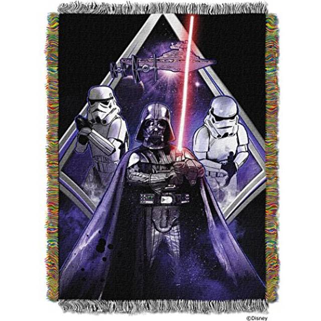 "NORTHWEST Star Wars Woven Tapestry Throw Blanket  48"""""""" x 60""""""""  Midnight Vader"