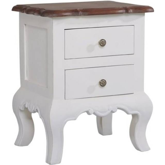 French Chic Painted Bedside Table