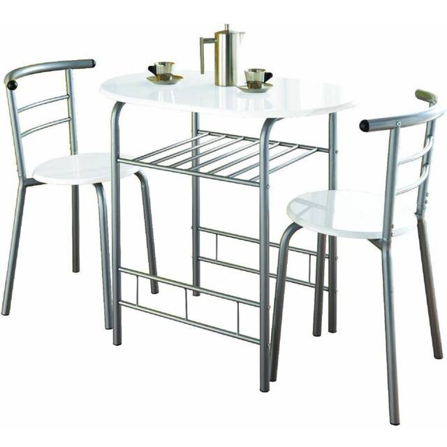 Modern Sturdy Breakfast Bar & Dining Tables Kitchen White G-0075