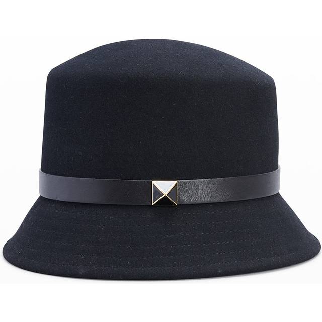 Valentino garavani rabbit hair bucket hat crochet with dust bag