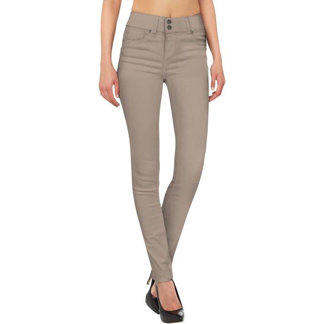 Women's Butt Lift V2 Super Comfy Stretch Denim Jeans P43629SK Khaki 15