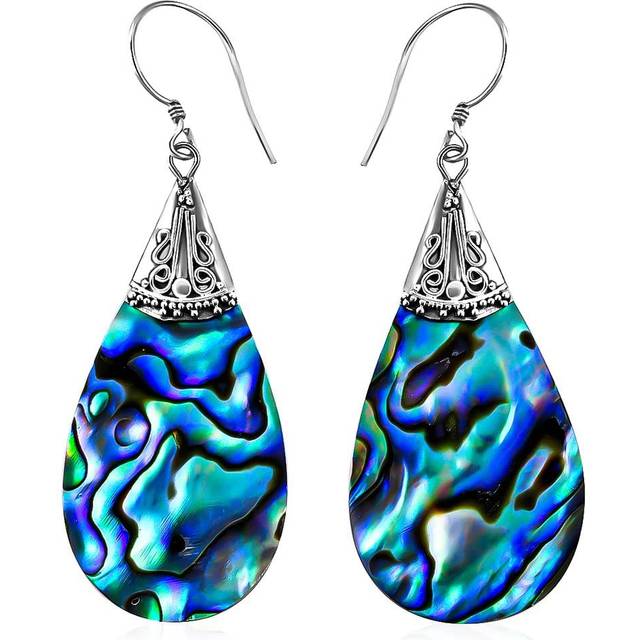 Shop LC Dangle Drop Earrings 925 Sterling Silver Abalone Shell Beach Gifts Jewelry For Her Costume Jewelry for Women Birthday Gifts Christmas Gifts fo
