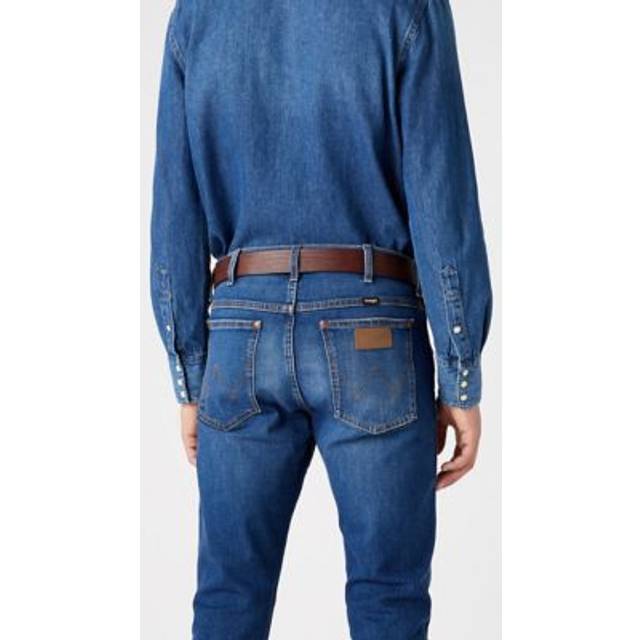 Wrangler herr struktureret bælte brunt bälte, brunt 115 EU, BRUN