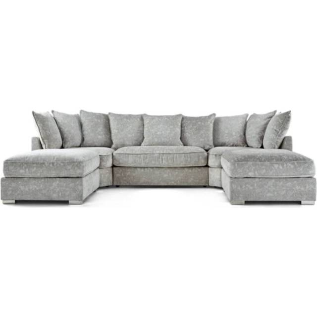 Grey U Shape Sofa Scatterback Premium Quality