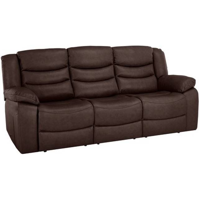 Two Tone Brown Sofas - 3 Seater Sofa - Marlow Range - Oak Furnitureland