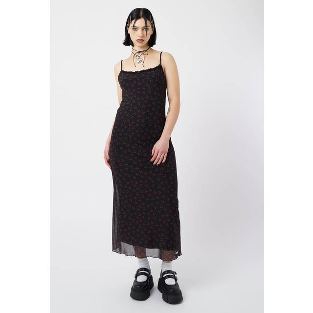 Minga London - Cherry Cola Mesh Black - Dress - black - XL - 100% Polyester,95% Polyester, 5% Elastane,Mesh