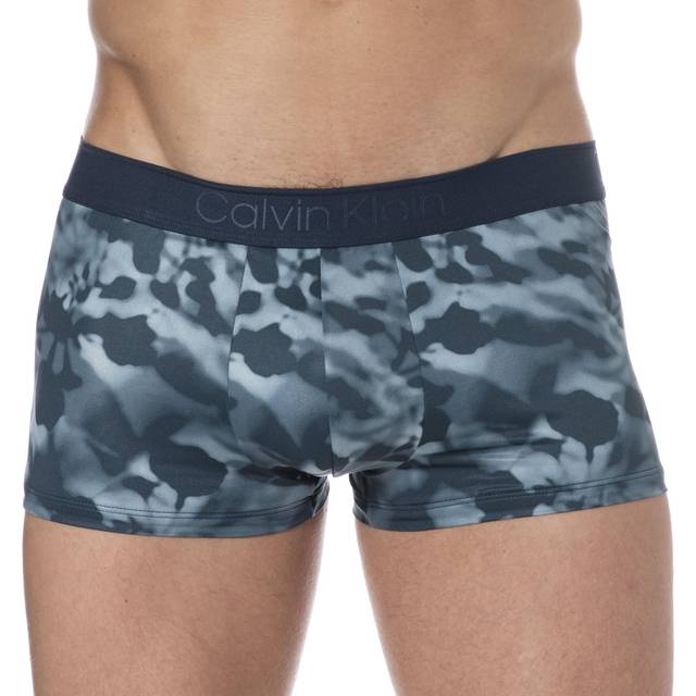 Calvin Klein CK Black Micro Trunks - Camo Shadow Blue