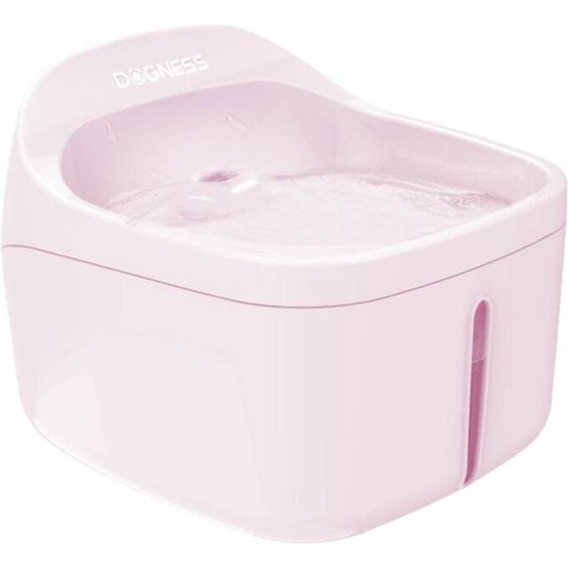 (Pink) 2L Autoxic Dog Water Dispenser Multiple Filteration Pet Water Fountain with Silent Water Pump, Dry-burning Protection for Cats, Dogs