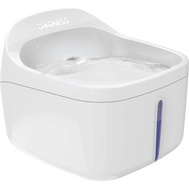 (White) 2L Autoxic Dog Water Dispenser Multiple Filteration Pet Water Fountain with Silent Water Pump, Dry-burning Protection for Cats, Dogs