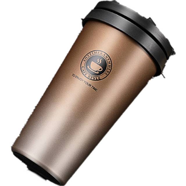 Coffee Cup Thermos Flask Double Wall Vacuum Insulated Travel Mug Stainless Steel Vacuum Mug,   Coffee Mug with Lid and Handle