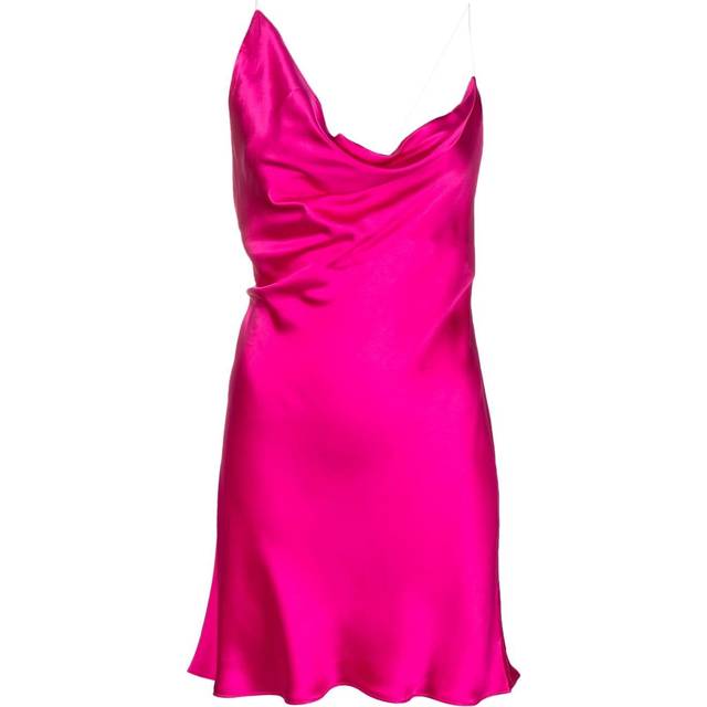 Y/Project - draped silk minidress - women - Polyester - 34 - Pink