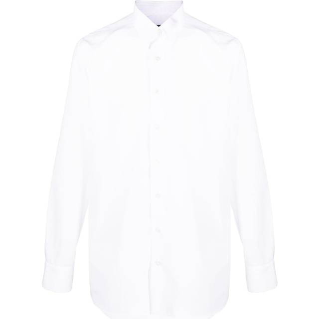 Lardini - button-up cotton shirt - men - Cotton - 38 - White
