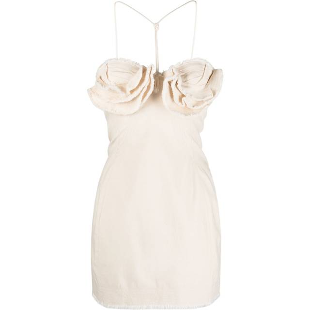 Jacquemus - La robe Artichaut courte mini dress - women - Cotton/Cotton/Spandex/Elastane - 40 - Neutrals