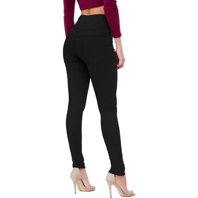Women's Butt Lift V3 Super Comfy Stretch Denim Jeans P45074SK Black 15