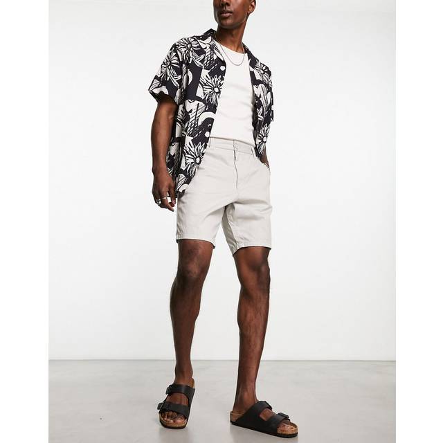 Light Cotton Chino Shorts - Light Grey - Extra Large - French Connection