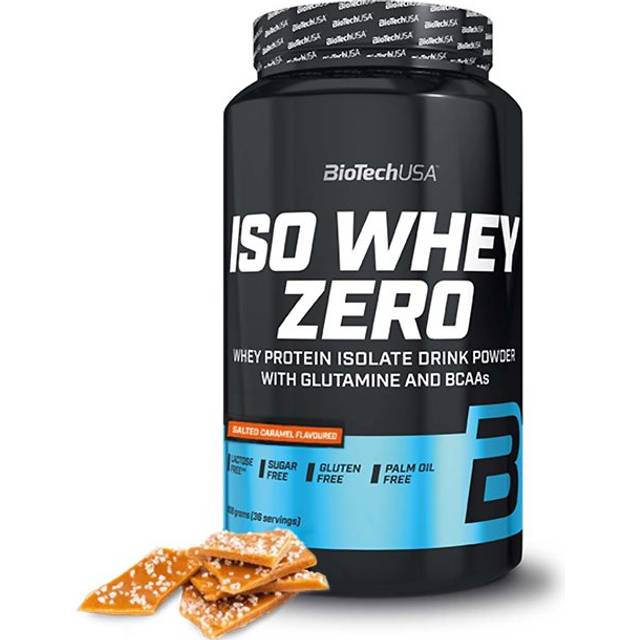 Iso Whey Zero Laktosreducerat Vassleproteinisolat 908 g - BioTech USA Salted Caramel