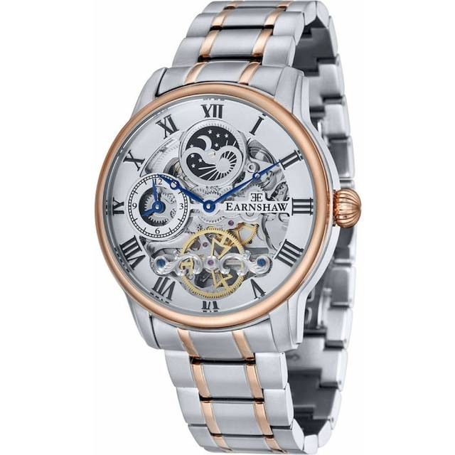 Thomas Earnshaw Longitude Mens Automatic Copper Steel Watch ES-8006-33 - Silver - One Size