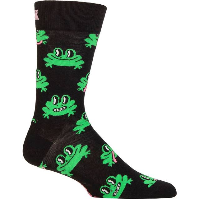 Happy Socks Frog Sock - Black/Green - Strl 36/40
