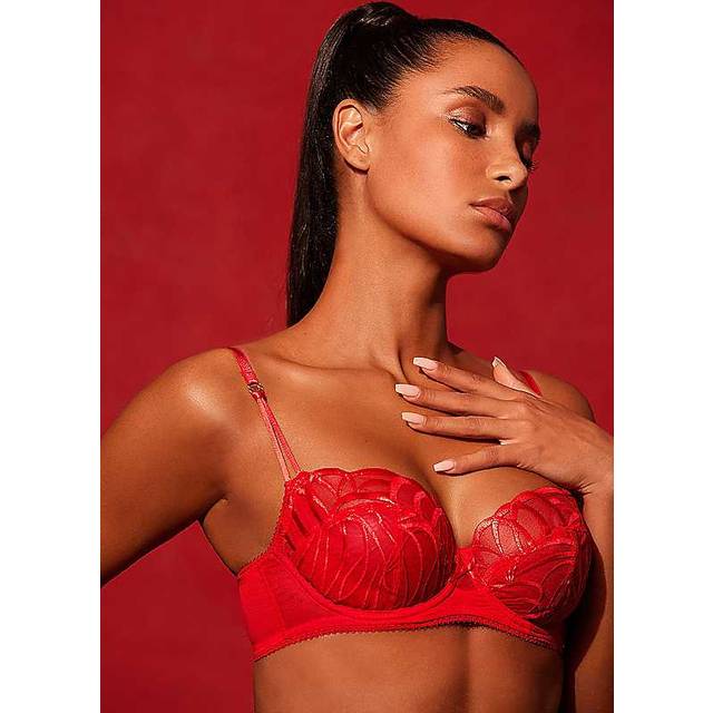 Gossard Womens 19705 Fiesta Balcony Bra - Red - Size 32C