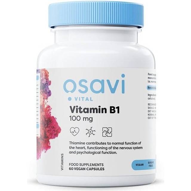 Osavi - Vitamin B1, 100mg - 60 vegankapslar