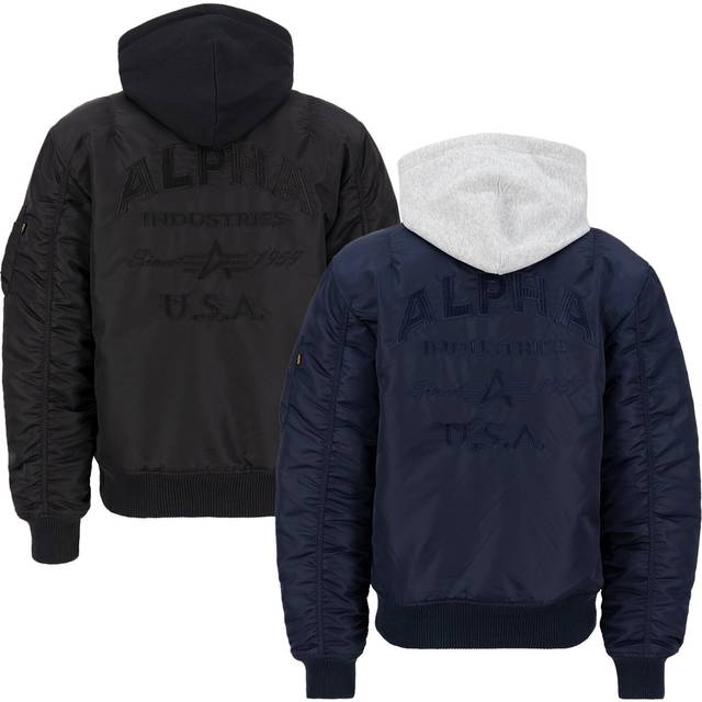 Jacket Alpha Industries MA-1 ZH Back EMB - Noir - S