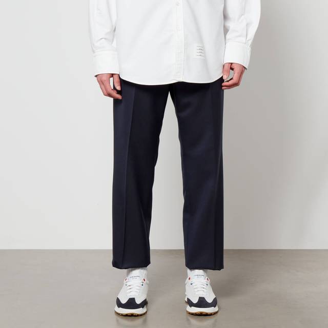 Thom Browne Navy Low-Rise Trousers - 415 NAVY - 3