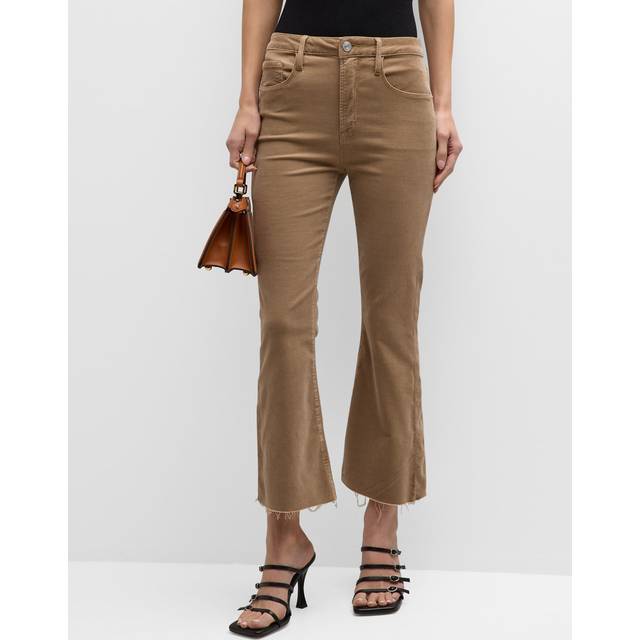 FRAME Denim Le Crop Light Camel Flare Jean