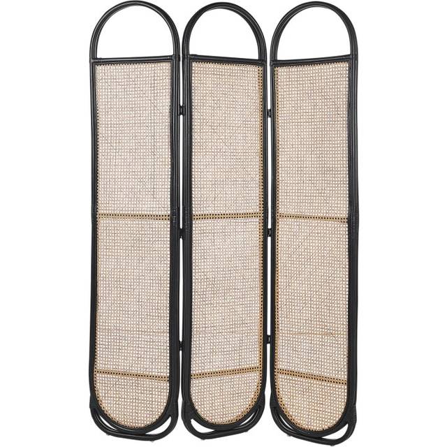 3 Panel Room Divider CORTONA Light Brown 118 cm 180 cm