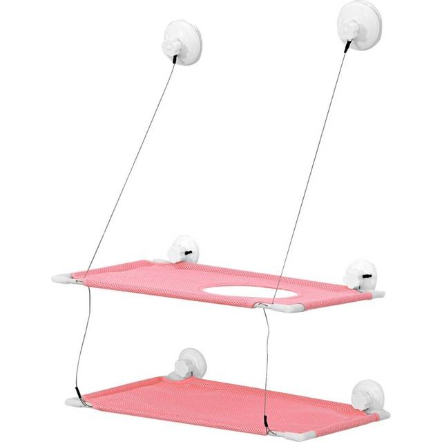 (Type B) Double-layer Multi-color Pet Hanging Bed Portable Lightweight Mount Pet Cat Hammock Pet Bed Shelf Seat Beds