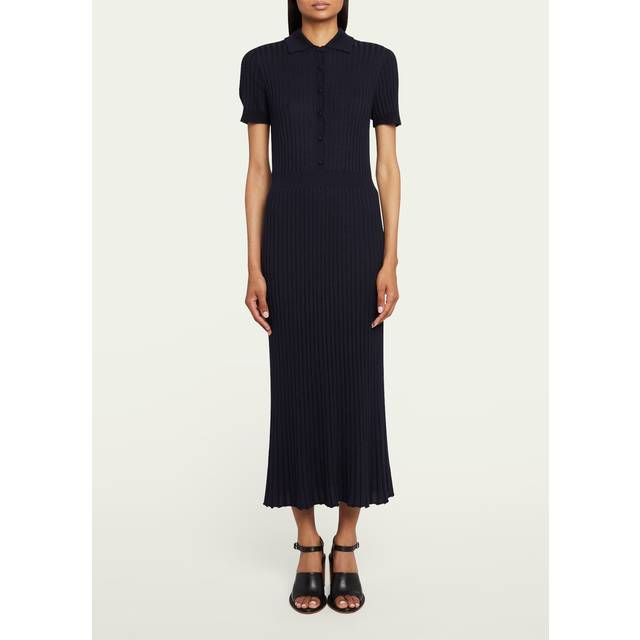 Amor Knit Dress in Black Cashmere Silk