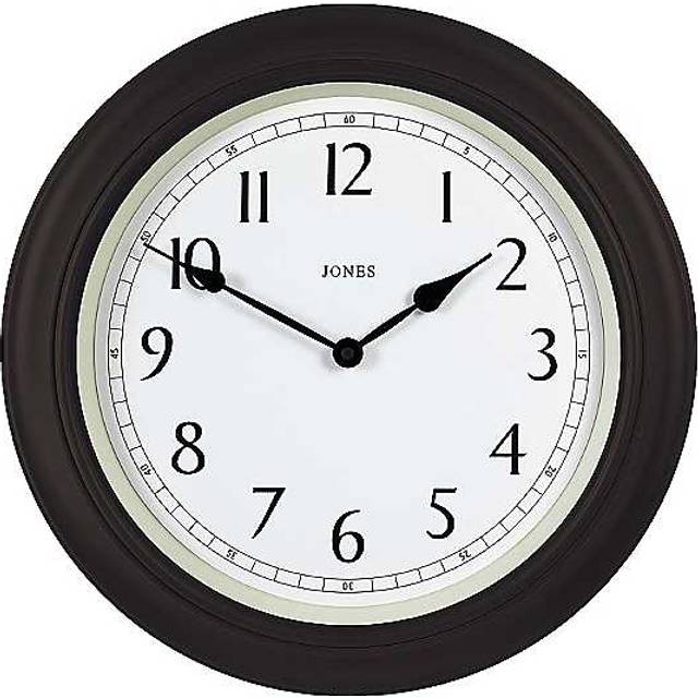 Jones Clocks 'The Supper Club' Classic Wall Clock - Grey