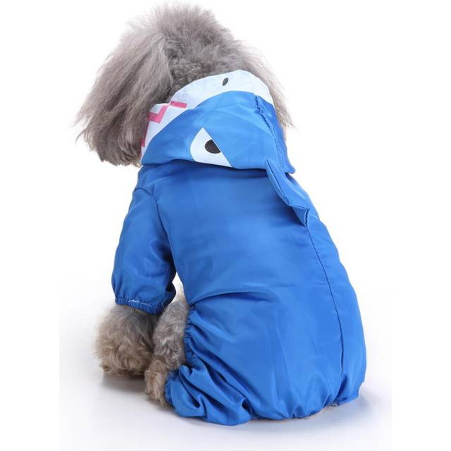(M) Dog Raincoat Rainsuit Waterproof Dog Puppy Jacket Coat Pet Rainwear Clothes for Small Dog