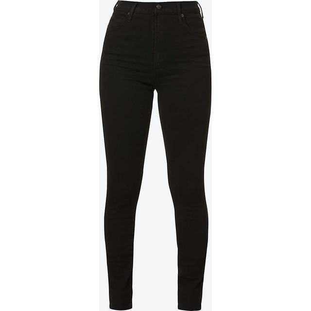 Citizens of Humanity Womens Plush Black Chrissy Skinny High-rise Jeans 30