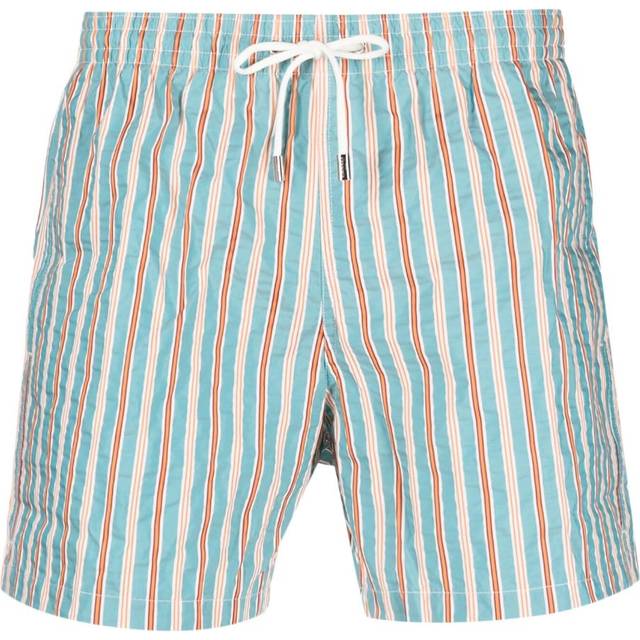 Canali - striped swimming shorts - men - Polyamide/Polyester - XXL - Blue